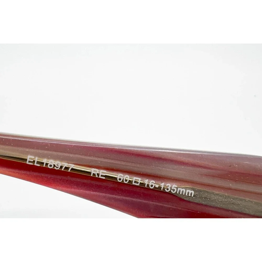 Elle Eyeglasses Frames Womens Red Oval EL18977 RE 60-16-135